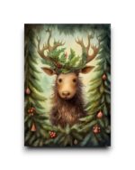 A6 Ansichtkaart - Whimsical Christmas: Rendier