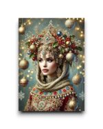 A6 Ansichtkaart - Christmas woman: Kate