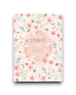 A6 Ansichtkaart - Sterkte en liefs: bloemen