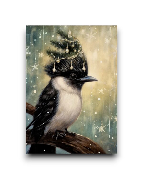 A6 Ansichtkaart - Mystical Christmas Animals: Vogel