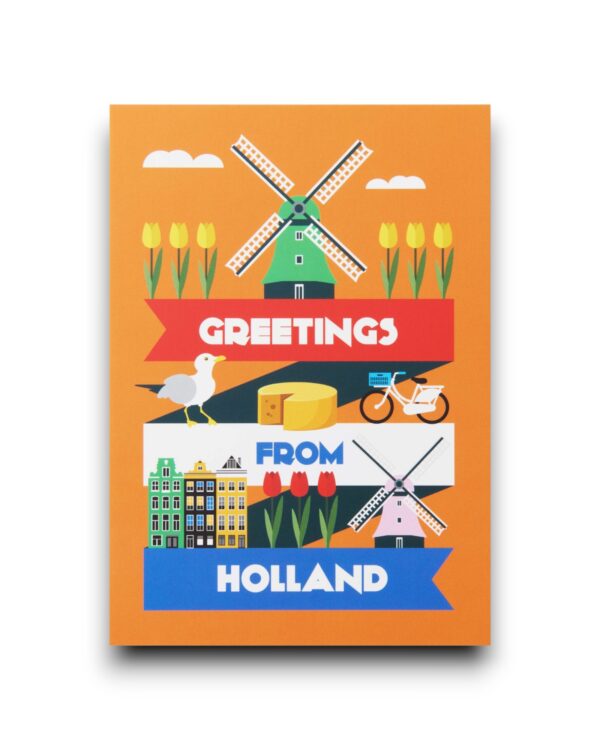 A6 Ansichtkaart - Greeting from Holland