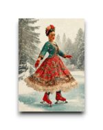 A6 Ansichtkaart - Frida Kahlo: Ice Skating