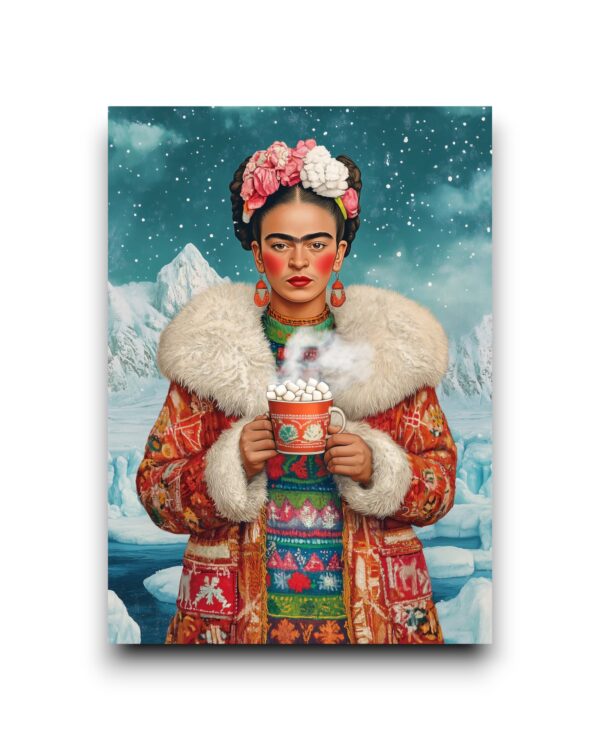 A6 Ansichtkaart - Frida Kahlo: Hot Chocolate