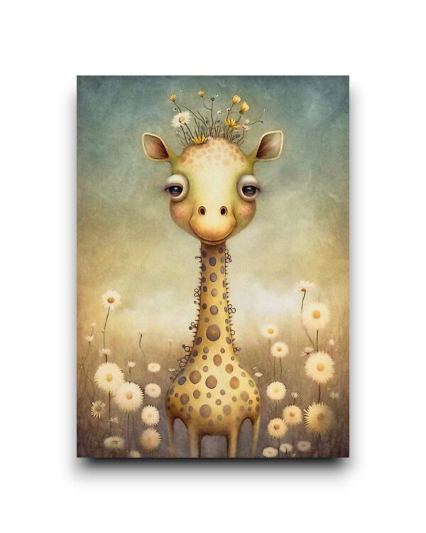 A6 Ansichtkaart - Savanna Animals: Giraffe