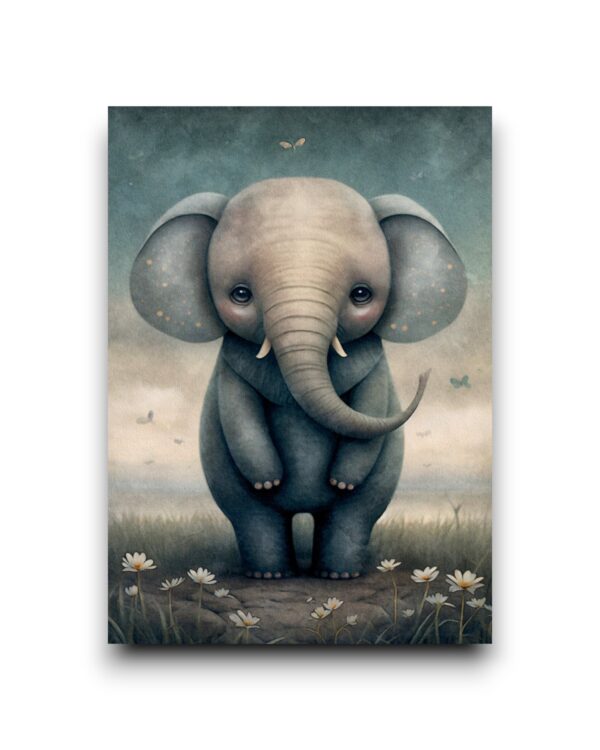 A6 Ansichtkaart - Savanna Animals: Olifant