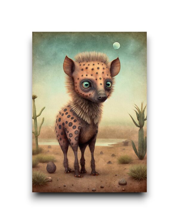 A6 Ansichtkaart - Savanna Animals: Hyena