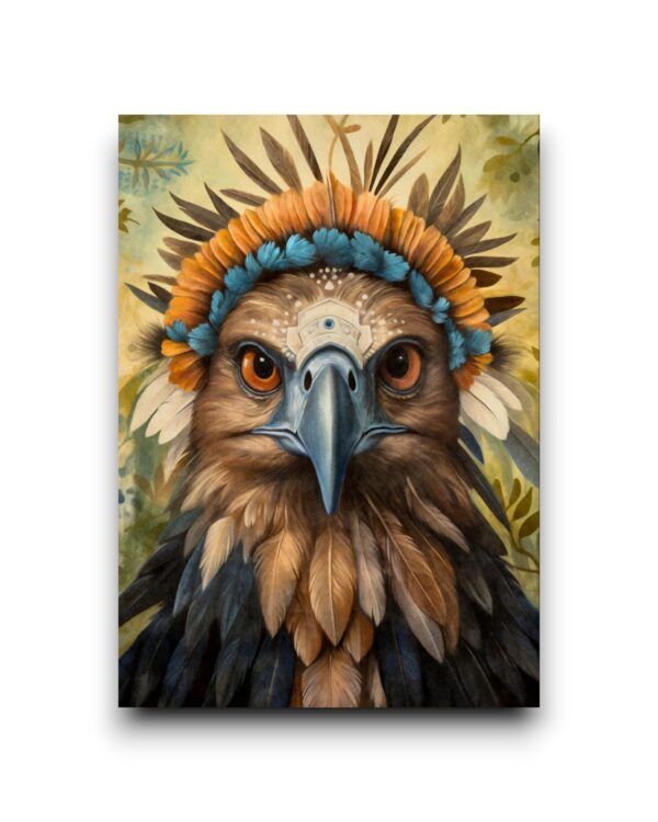 A6 Ansichtkaart - Boho Prairie Animals: Roofvogel