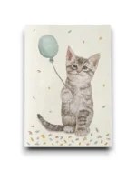 A6 ansichtkaart - Katje met ballon