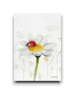 A5 print - Lieve bloem met lieveheersbeestje