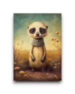 A6 Ansichtkaart - Savanna Animals - Stokstaartje