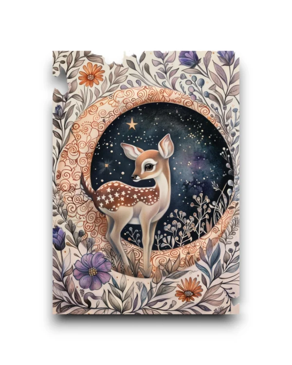 A6 Ansichtkaart - Moon Animals - Hert