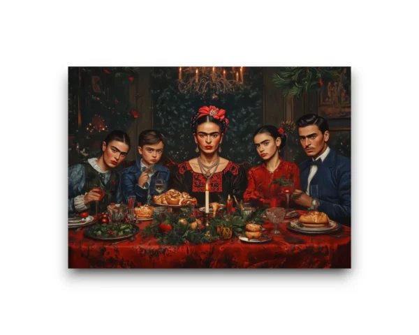 A6 Ansichtkaart - Frida Kahlo: Christmas Dining