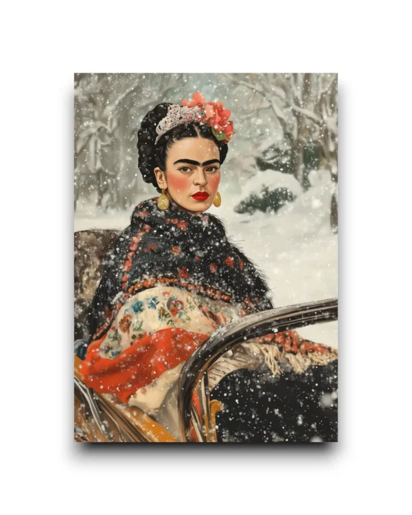 A6 Ansichtkaart - Frida Kahlo: Winter Time