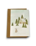 Gevouwen kaart - Sneeuwhuisje