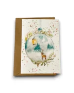 Gevouwen kaart - Kerstbal