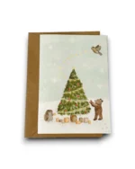 Gevouwen kaart - Kerstdiertjes