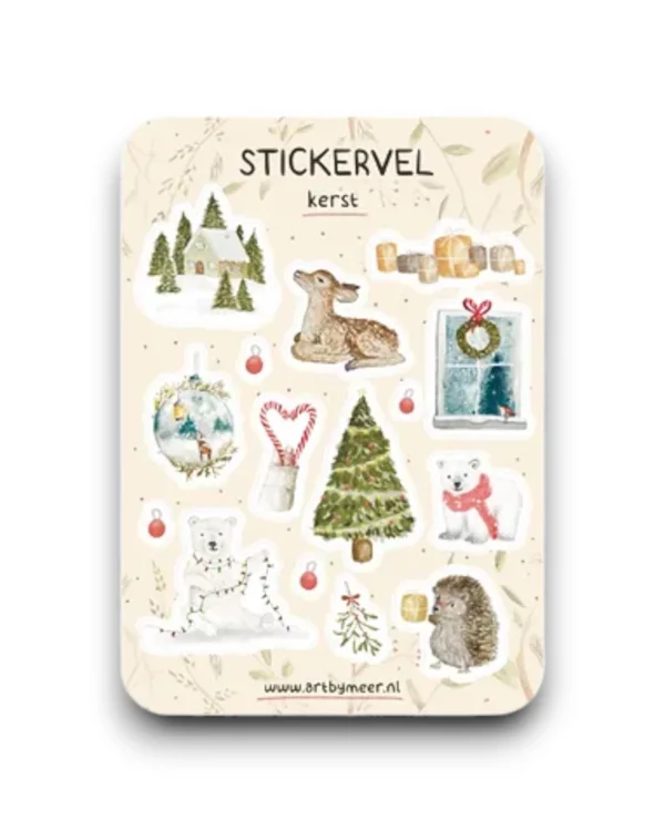 Stickervel - Kerst