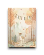 A4 print - Herfstbos met dieren