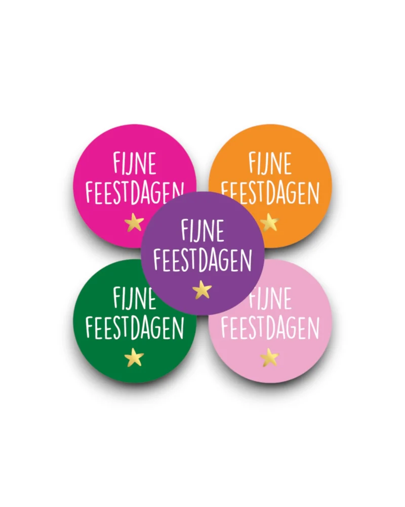 Stickers - Fijne feestdagen