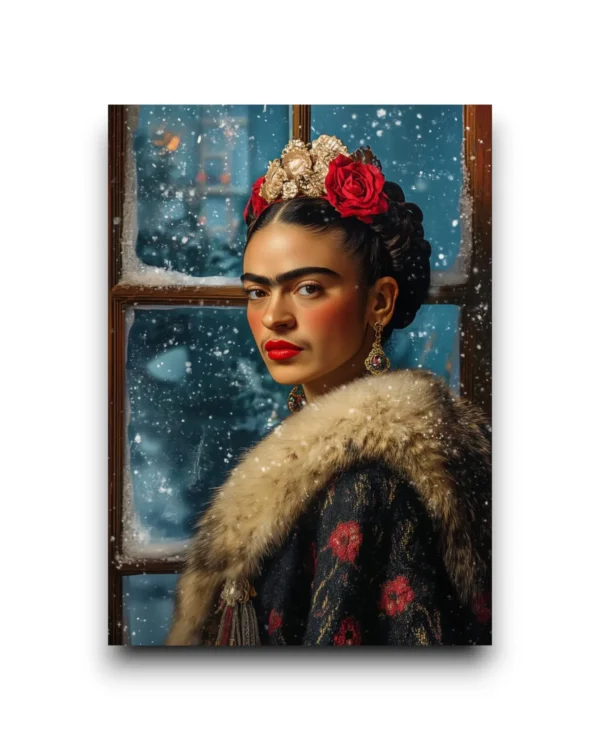 A6 Ansichtkaart - Frida Kahlo: Winter Window