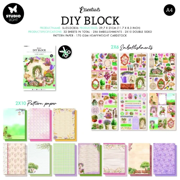 Papierblok - Secret Garden - Afbeelding 3