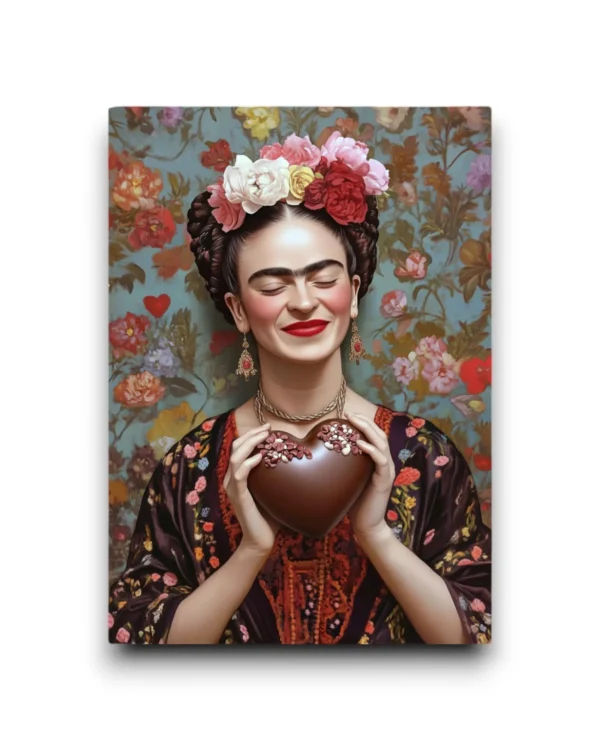 A6 Ansichtkaart - Frida Kahlo: Chocolate heart