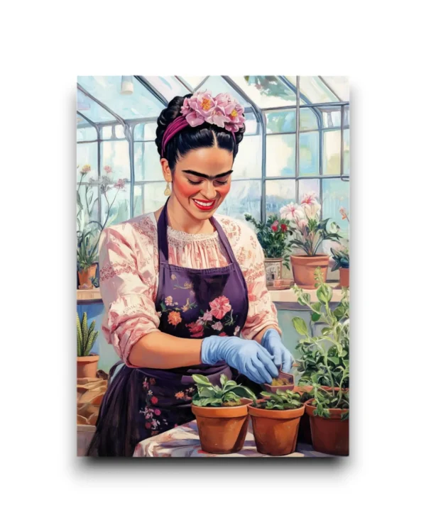 A6 Ansichtkaart - Frida Kahlo: Gardening