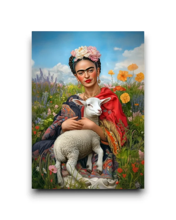 A6 Ansichtkaart - Frida Kahlo: Lamb