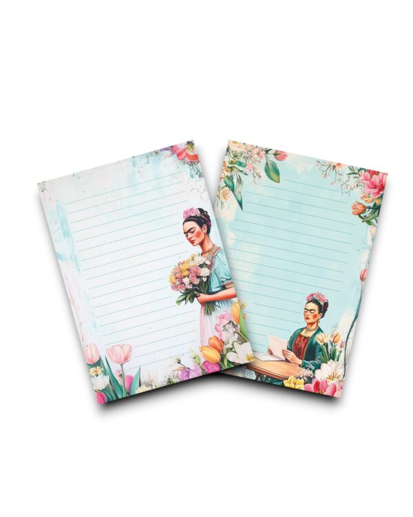 A5 Schrijfblok - Frida Kahlo: Spring flowers