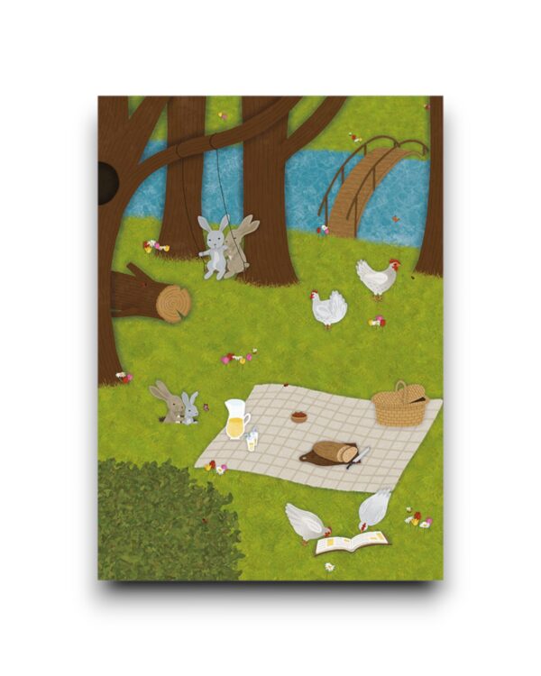 A4 print - Picknick in het Park