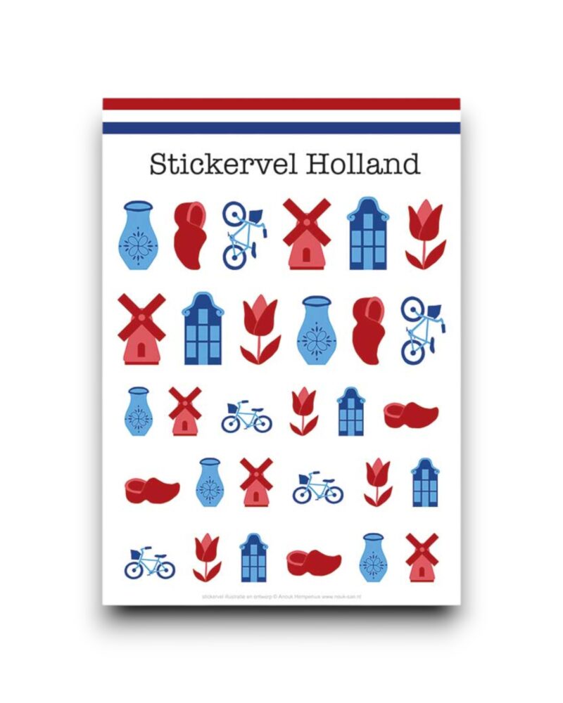 Stickervel A5 - Holland