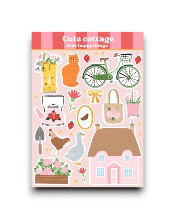 Stickervel - Cute cottage