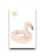 Minikaartje - Flamingo zwemband