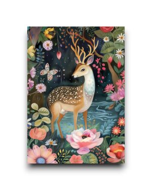 A6 Ansichtkaart - The Chinese Garden: Hert