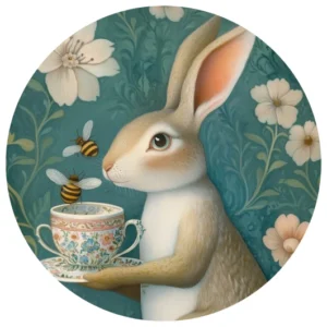 Sluitsticker - Animal Tea Time: Haas