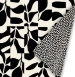 Inpakpapier 50cm - Abstract Botanics black/white