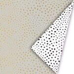 Inpakpapier 50cm - Flocks Champagne/gold