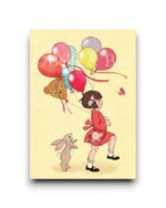 A6 ansichtkaart - Birthday Balloons