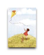 A6 ansichtkaart - Fly a kite