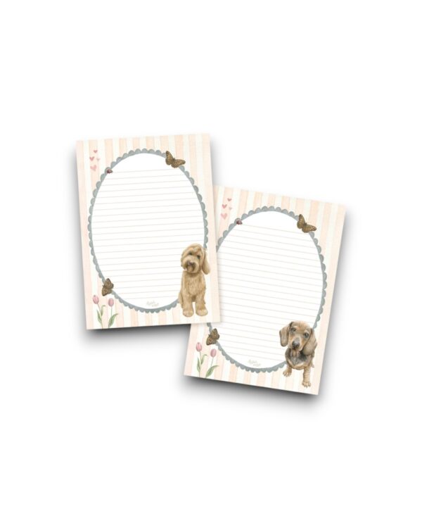 A5 Schrijfblok - Labradoodle & Teckel