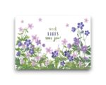 A6 Ansichtkaart - Geraniums 'veel liefs voor jou'  you!'