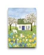 A6 Ansichtkaart - Little cottage in spring
