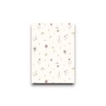 A6 Ansichtkaart - Lentebloemen patroon beige
