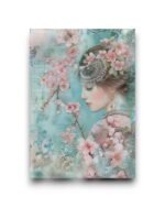 A6 Ansichtkaart - Blue Blossom: Whispers of Springtime Grace