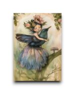 A6 Ansichtkaart - Birds & Fairies: Elf met honingeter