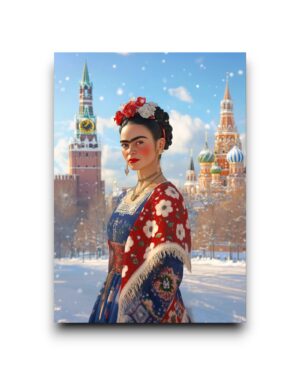 A6 Ansichtkaart - Frida Kahlo: Moskou