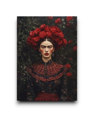 A6 Ansichtkaart - Frida Kahlo: Queen of Roses