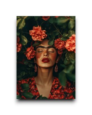 A6 Ansichtkaart - Frida Kahlo: Silent in Scarlet
