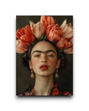 A6 Ansichtkaart - Frida Kahlo: Tulip Majesty