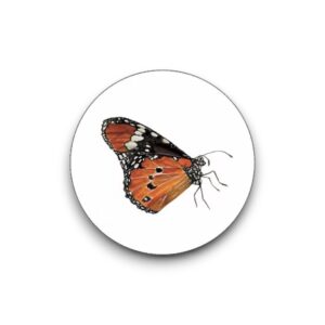 Sluitsticker - Oranje vlinder